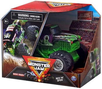 1/43 - MONSTER TRUCK - MONSTER JAM - REV N SPIN - GRAVE DIGGER