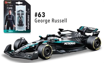 F1 -2025 - MERCEDES - AMG W16 - GEORGE RUSSELL - #63 - 1/64