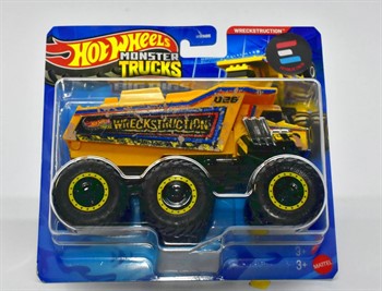 HOT WHEELS MONSTER TRUCKS - BIG RIGS - 6 RODAS -  WRECKSTRUCTION - 2026