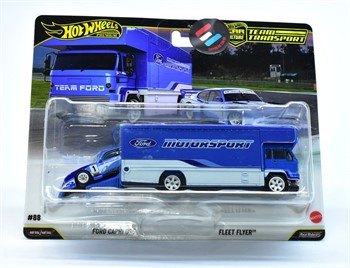 HOT WHEELS - TEAM TRANSPORT - #88 - FORD CAPRI GR5 & FLLET FLYER