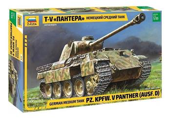 1/35 - GERMAN MEDIUN TANK PANTHER Ausf. D - ZVEZDA -#3678