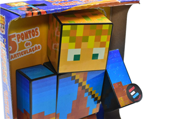 BONECO MINECRAFT - YOUTUBER - BONECO DO LOPERS - 25cm