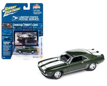 JOHNNY LIGHTNING - 1969 CHEVY CAMARO Z/28 - GREEN (VERDE)