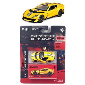 MAISTO - SPEED ICONS - FERRARI 812 COMPETIZIONE - AMARELA - 1/64