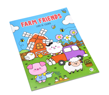 LIVRO DE COLORIR - FARM FRIENDS - COMFY & COZY