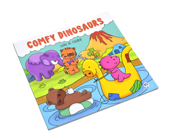 LIVRO DE COLORIR - COMFY DINOSSAURS -  COMFY & COZY