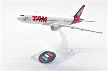 MINIATURA DE AVIÃO BOEING 777 TAM  EM METAL - 1:400