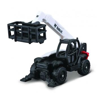 MAISTO - MINIATURA TRATOR BOBCAT T40 (T40140) TELESCOPIO COM PLATAFORMA - 1/64