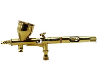 AEROGRAFO PROFISSIONAL URBAN - AGULHA 0.2 - DOURADO - COM REGULADOR DE AGULHA E FLUXO DE AR