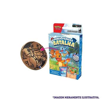 JOGO DE CARTAS POKÉMON - MINI DECK MINHA PRIMEIRA BATALHA  - SQUIRTLE E CHARMANDER