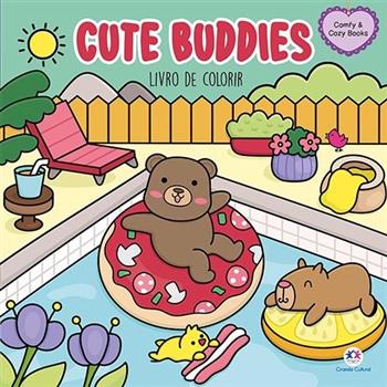 LIVRO DE COLORIR - CUTE BUDDIES - COMFY & COZY