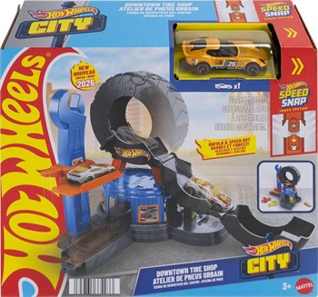 HOT WHEELS  -  PISTA CITY - LOJA DE PNEUS DO CENTRO DA CIDADE