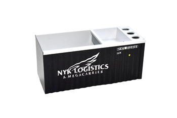 ORGANIZADOR DE MESA PORTA CANETA CONTEINER EM METAL - NYK LOGISTICS