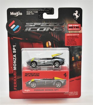 1/64  MAISTO - SPEED ICONS - FERRARI MONZA SP1 - PRATA