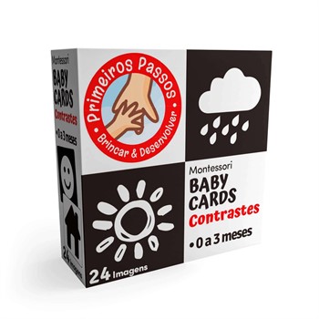 COOPER FUN - PRIMEIROS PASSOS - MONTESSORI BABY CARDS TO GO  - CONTRASTES -0 A 3 MESES