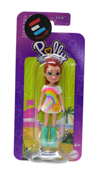 BONECA POLLY POCKET IMPULSE - LILA - VESTIDO ARCO ÍRIS - HDW47