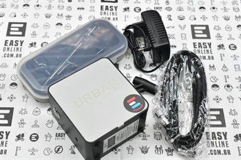 KIT  COMPLETO - MINI COMPRESSOR 12V + AEROGRAFO  PROFISSIONAL DUPLA ACAO  0.3mm - URBAN/EASYONLINE