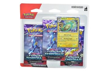 JOGO DE CARTAS POKÉMON - EV05 FORÇAS TEMPORAIS BLISTER C/3 BOOSTERS - BELLIBOLT