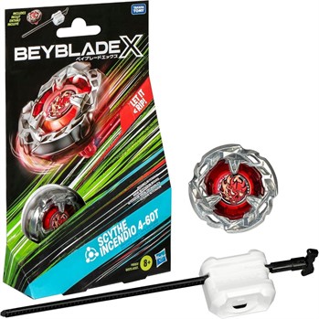 BEYBLADE X - SCYTHE INCENDIO 4-60T - (PIAO E LANCADOR )