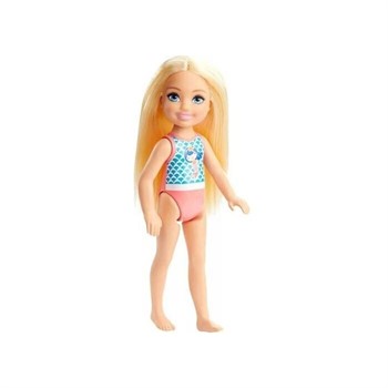 BONECA CHELSEA DA BARBIE SEREIA NO MAIÔ