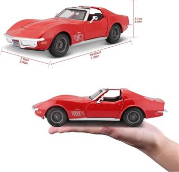 MAISTO - 1/24 CORVETTE STINGRAY 1970 - VERMELHO