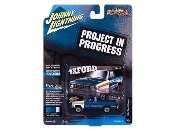 JOHNNY LIGHTNING - CAMIONETE FORD RANGER 1984 - BRITE BLUE/WHITE - 1/64
