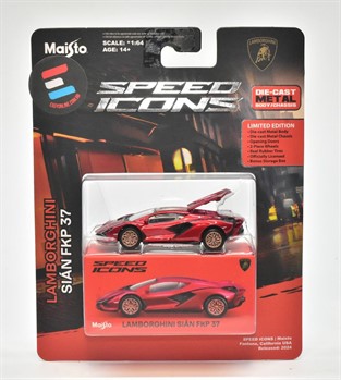 1/64  MAISTO - SPEED ICONS - LABORGHINI SIÁN FKP 37  - VERMELHA