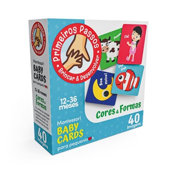 COOPER FUN - PRIMEIROS PASSOS - MONTESSORI BABY CARDS  - CORES E FORMAS  -  12 A 36 MESES