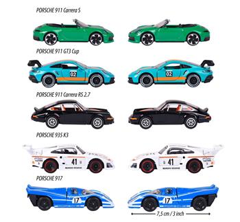 MAJORETTE - GIFTPACK 5 CARROS PORSCHE EDITION - 1/64
