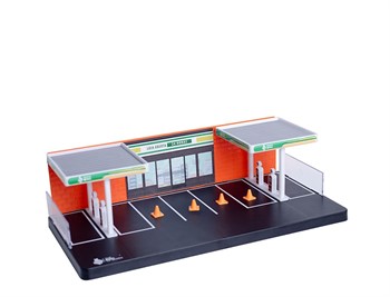 EXPOSITOR DIORAMA POSTO DE GASOLINA 1/64
