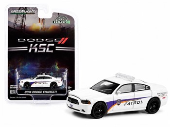 GREENLIGHT -  2014 DODGE CHARGER KENNEDY SPACE CENTER (KSC) SECURITY PATROL  - HOBBY EXCLUSIVE  - 1/64