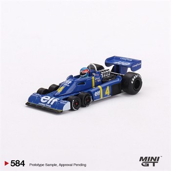 MINI GT - F1 TYRRELL P34 #4 PATRICK DEPAILLER 1976 SWEDISH GP 2ND PLACE