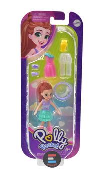 POLLY POCKET - POLLY LOOKS - AMIGA DA POLLY - LILA - ROUPA DE UNICÓRNIO