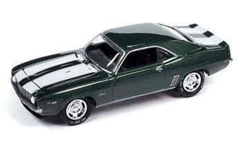 JOHNNY LIGHTNING - 1969 CHEVY CAMARO Z/28 - GREEN (VERDE)