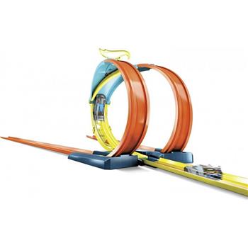 HOT WHEELS - PISTA TRACK BUILDER - PACOTE DE LOOPS DIVIDIDOS - KIT EXPANSAO