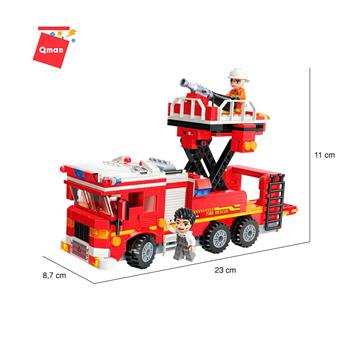 BLOCO DE MONTAR QMAN - BOMBEIROS AO RESGATE - JOGA ÁGUA DE VERDADE!
