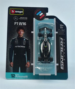F1 - 2025 - MERCEDES - AMG W16 - KIMI ANTONELLI - #12 - 1/64 - BBURAGO