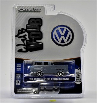 GREENLIGHT - V-DUB CLUB - 1978 VW KOMBI TYPE 2 CABINE DUPLA PICK UP