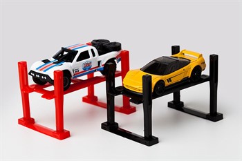 ELEVADOR PARA MINIATURAS 1:64 (VERMELHO) - HOT WHEELS - MINI GT - KAIDO HOUSE E OUT