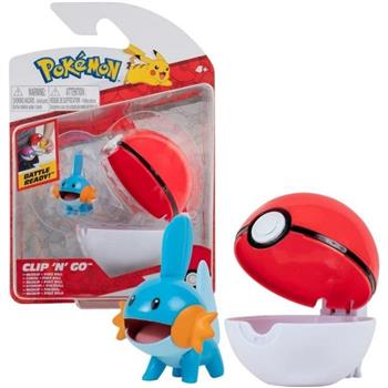 POKÉMON - POKÉBOLA COM CLIP - MUDKIP - PRODUTO ORIGINAL TAKARA TOMY