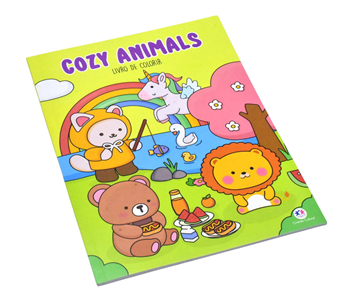 LIVRO DE COLORIR - COZY ANIMALS - COMFY & COZY