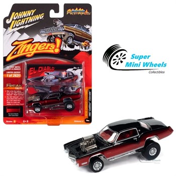 JOHNNY LIGHTNING  - STREET FREAKS - 1967 CADILLAC ELDORADO ZINGER PRETO/VERMELHO - 1/64
