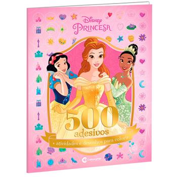 LIVRO PRINCESAS DISNEY - 500 ADESIVOS E ATIVIDADES PARA CRIANÇAS