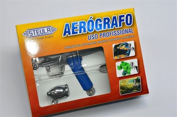 AEROGRAFO PROFISSIONAL STEULA -  DUPLA AÇÃO - 0,8 MM - BC 66 08