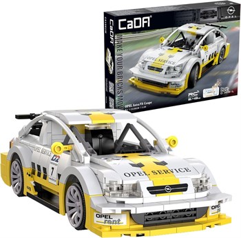 CaDA - BLOCOS DE MONTAR  - CARRO OPEL ASTRA V8 COUPE  - 1/20 - c/ RADIO CONTROLE