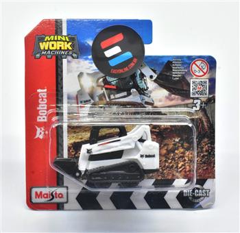 MAISTO - MINIATURA TRATOR BOBCAT T590 COM CAÇAMBA - 1/64