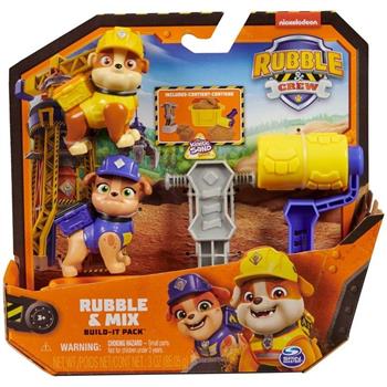 PATRULHA CANINA RUBBLE E CREW -  RUBLLE & MIX  -  INCLUI AREIA CINÉTICA!