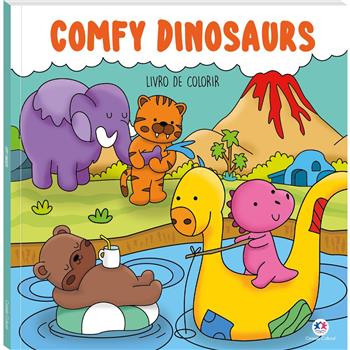 LIVRO DE COLORIR - COMFY DINOSSAURS -  COMFY & COZY