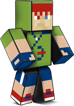 BONECO MINECRAFT - YOUTUBER - BONECO FAMILIA ARQUEIRA - ROBIN HOOD- 25cm