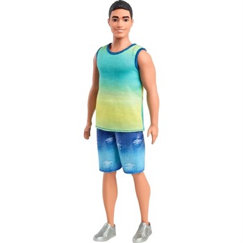 BARBIE FASHIONISTA - KEN MORENO COM CAMISA REGATA - #236